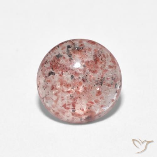 0.98ct Naturel Rose foncé Quartz Fraise, Tour, Transparent