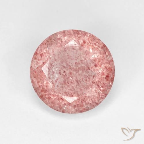 2.16ct Naturel Rose clair Quartz Fraise, Tour, Transparent