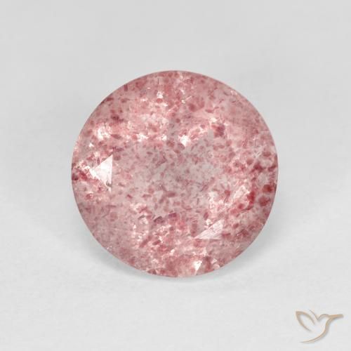 Quartz Fraise Rose bubblegum naturelle Tour, 2.28 ct, Transparent