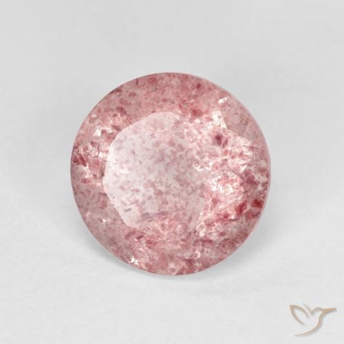 Quartz Fraise Rose bubblegum naturelle Tour, 2.28 ct, Transparent