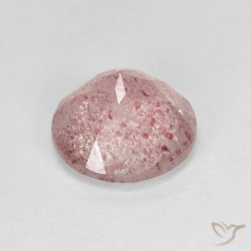 Quartz fraise Rose bubblegum léger naturelle Tour, 2.47 ct, Transparent