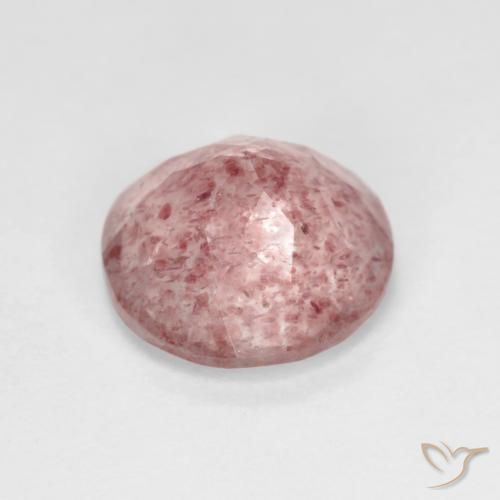 Quartz Fraise Rose chaud et léger naturelle Tour, 2.33 ct, Transparent