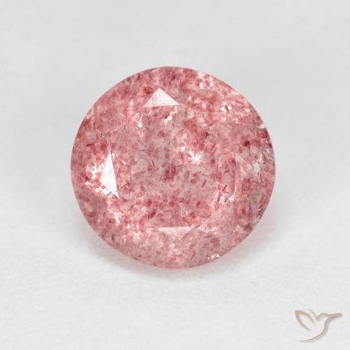 Quartz Fraise Rose clair naturelle Tour, 2.57 ct, Transparent