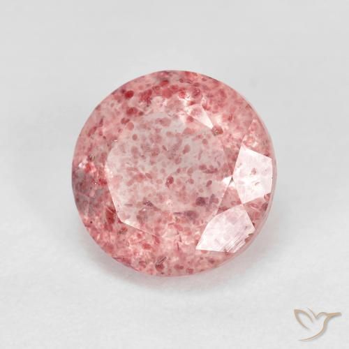 Quartz fraise Rose clair naturelle Tour, 2.84 ct, Transparent