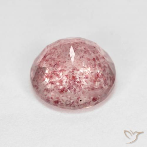 Quartz fraise Rose clair naturelle Tour, 2.84 ct, Transparent