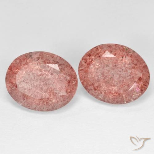 Shop natural 8.87ct Rose rougeâtre Quartz fraise gems, ovale, from Russie at GemSelect. In stock, global shipping!