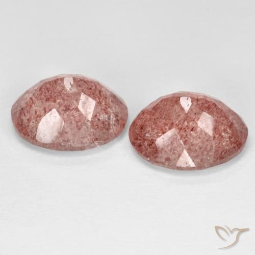 Shop natural 8.87ct Rose rougeâtre Quartz fraise gems, ovale, from Russie at GemSelect. In stock, global shipping!