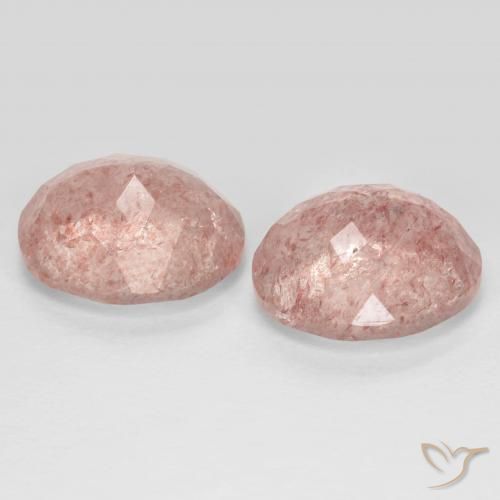 Shop natural 7.77ct Rose clair Quartz fraise gems, ovale, from Russie at GemSelect. In stock, global shipping!