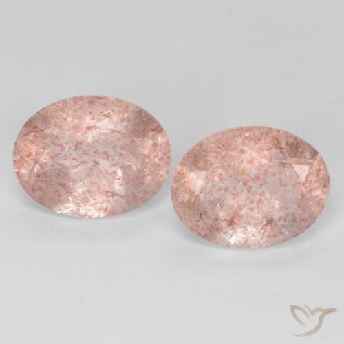 Shop natural 3.47ct Rose moyen Quartz fraise gems, ovale, from Russie at GemSelect. In stock, global shipping!