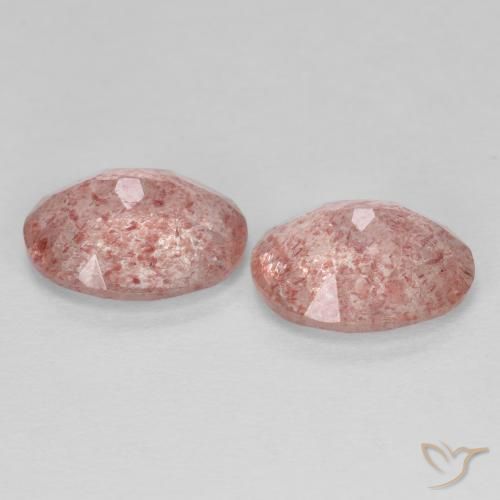Shop natural 3.05ct Orange rose Quartz fraise gems, ovale, from Russie at GemSelect. In stock, global shipping!