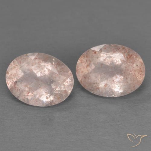 Shop natural 3.44ct Pêche rose Quartz fraise gems, ovale, from Russie at GemSelect. In stock, global shipping!