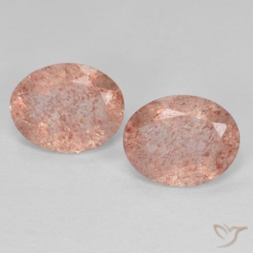 Shop natural 3.10ct Orange rose Quartz fraise gems, ovale, from Russie at GemSelect. In stock, global shipping!