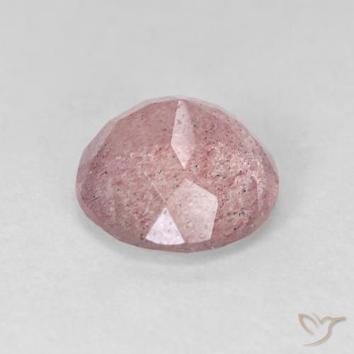 Quartz Fraise Rose léger naturelle Tour, 2.63 ct, Transparent