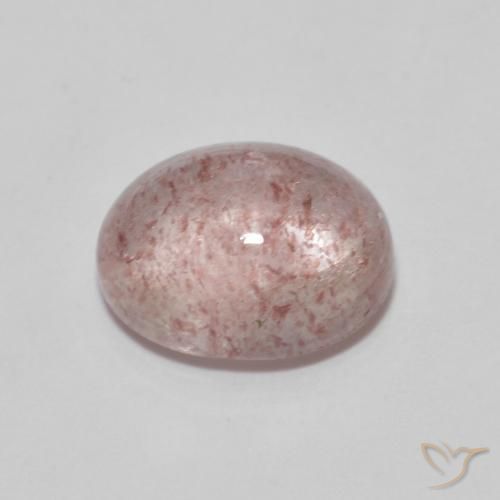 Quartz Fraise Rose naturelle ovale, 2.39 ct, Transparent