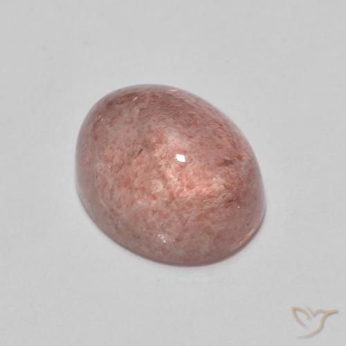 2.64ct Naturel Rose rougeâtre Quartz fraise, ovale, Transparent
