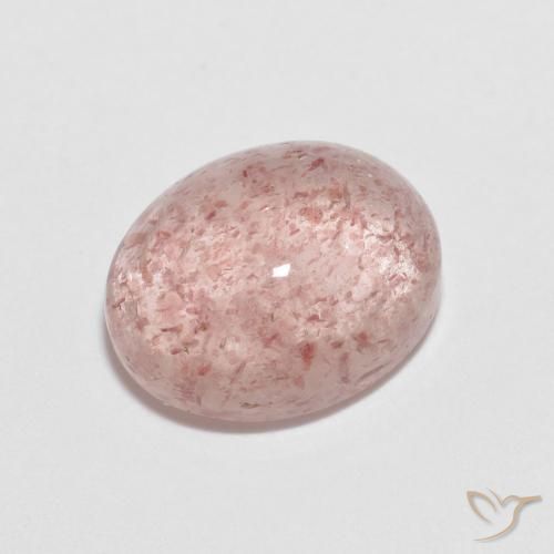2.33ct Naturel Rose clair Quartz fraise, ovale, Transparent