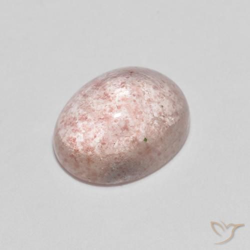 Quartz fraise Rose clair naturelle ovale, 2.19 ct, Transparent