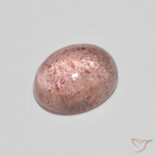 Quartz Fraise Rose moyen naturelle ovale, 2.17 ct, Transparent