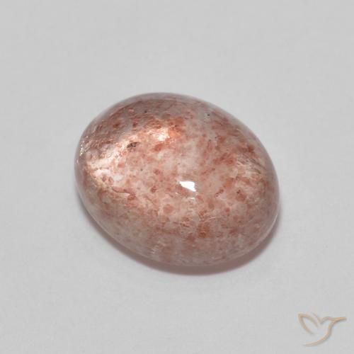 Quartz Fraise Rose naturelle ovale, 2.23 ct, Transparent