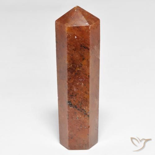 34.09ct Naturel Orange rougeâtre Quartz Fraise, Fantaisie, Opaque