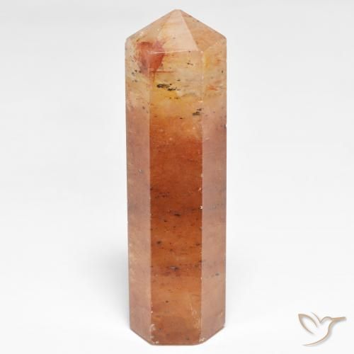 Quartz fraise Orange chaud naturelle Fantaisie, 39.31 ct, Opaque