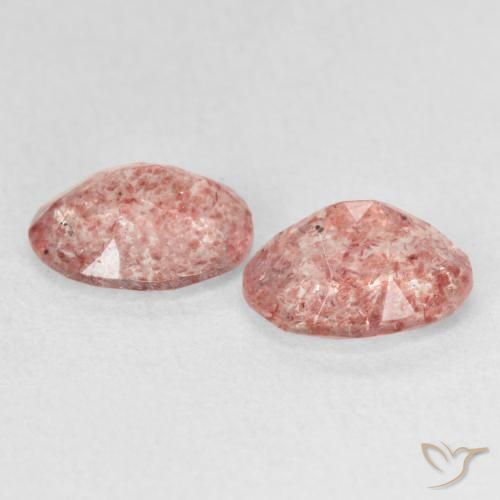 Shop natural 2.29ct Rose clair Quartz fraise gems, ovale, from Russie at GemSelect. In stock, global shipping!