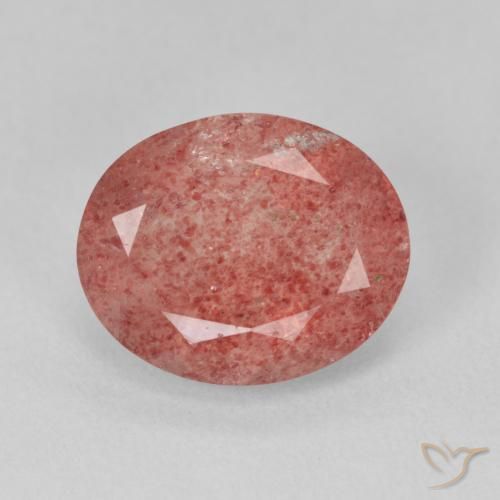 3.97ct Naturel Rose Quartz fraise, ovale, Translucide