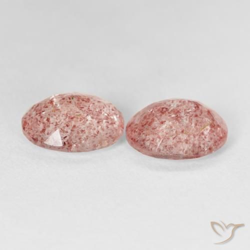Shop natural 4.56ct Rose clair Quartz fraise gems, ovale, from Russie at GemSelect. In stock, global shipping!