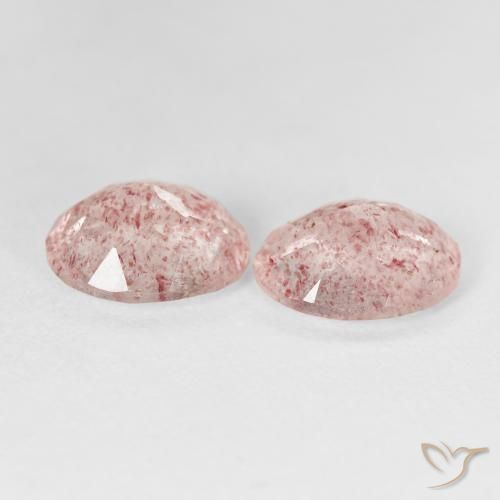 Shop natural 4.37ct Rose clair Quartz fraise gems, ovale, from Russie at GemSelect. In stock, global shipping!