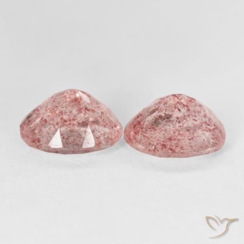 Shop natural 5.22ct Rose clair Quartz fraise gems, ovale, from Russie at GemSelect. In stock, global shipping!