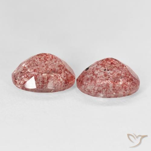 Shop natural 5.17ct Rose moyen Quartz fraise gems, ovale, from Russie at GemSelect. In stock, global shipping!
