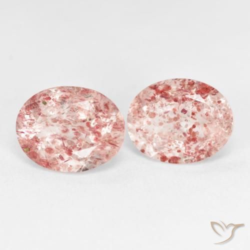 Shop natural 5.24ct Rose terreux Quartz Fraise gems, ovale, from Russie at GemSelect. In stock, global shipping!