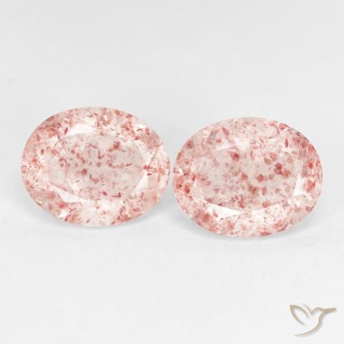 Shop natural 5.18ct Orange rose Quartz Fraise gems, ovale, from Russie at GemSelect. In stock, global shipping!