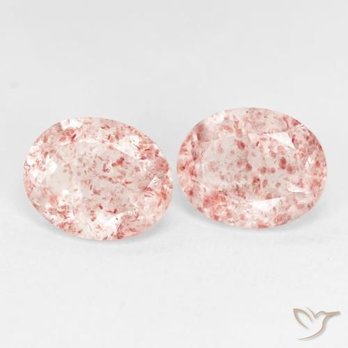 Shop natural 5.18ct Orange rose Quartz Fraise gems, ovale, from Russie at GemSelect. In stock, global shipping!