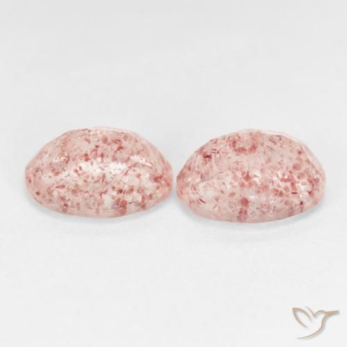 Shop natural 5.18ct Orange rose Quartz Fraise gems, ovale, from Russie at GemSelect. In stock, global shipping!