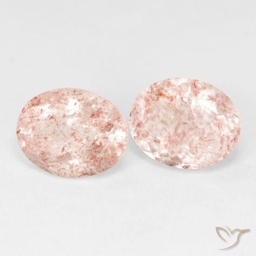 Shop natural 5.59ct Rose clair Quartz fraise gems, ovale, from Russie at GemSelect. In stock, global shipping!