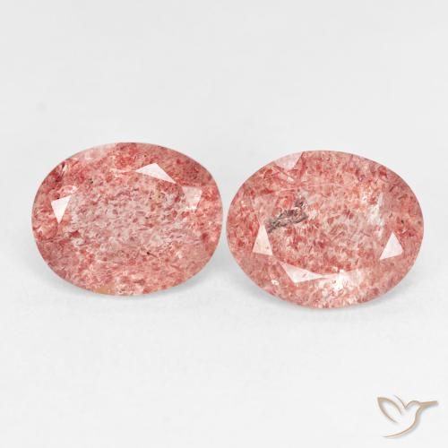 Shop natural 4.82ct Rouge indien Quartz Fraise gems, ovale, from Russie at GemSelect. In stock, global shipping!