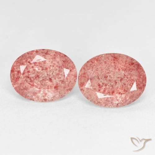 Shop natural 5.23ct Orange rose Quartz Fraise gems, ovale, from Russie at GemSelect. In stock, global shipping!