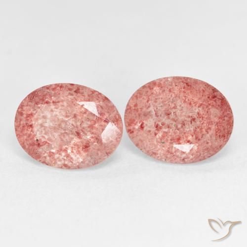 Shop natural 5.23ct Orange rose Quartz Fraise gems, ovale, from Russie at GemSelect. In stock, global shipping!