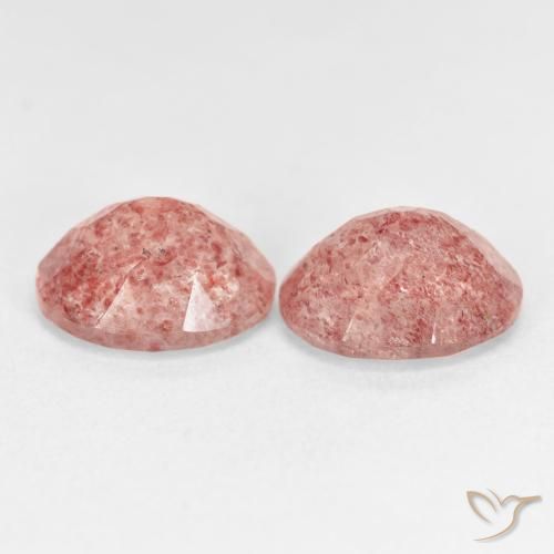Shop natural 5.23ct Orange rose Quartz Fraise gems, ovale, from Russie at GemSelect. In stock, global shipping!