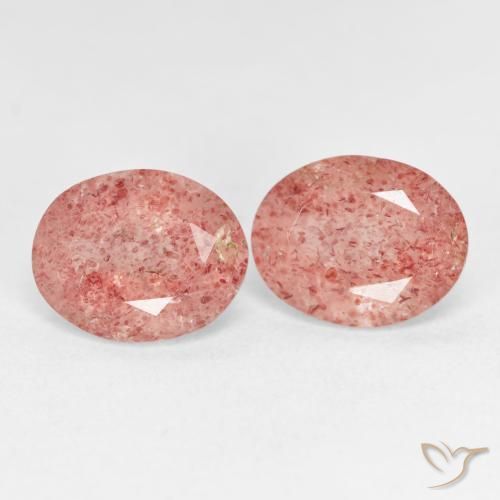 Shop natural 4.91ct Orange rose Quartz fraise gems, ovale, from Russie at GemSelect. In stock, global shipping!