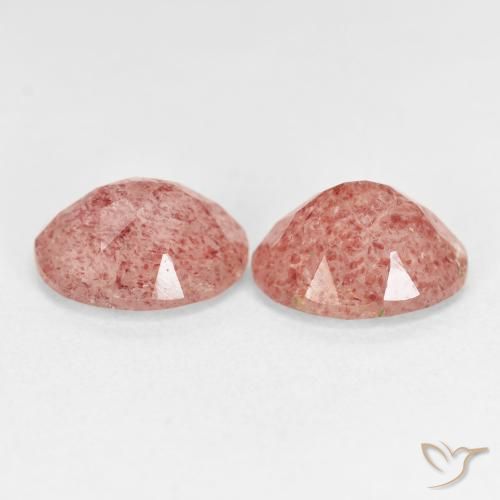 Shop natural 4.91ct Orange rose Quartz fraise gems, ovale, from Russie at GemSelect. In stock, global shipping!