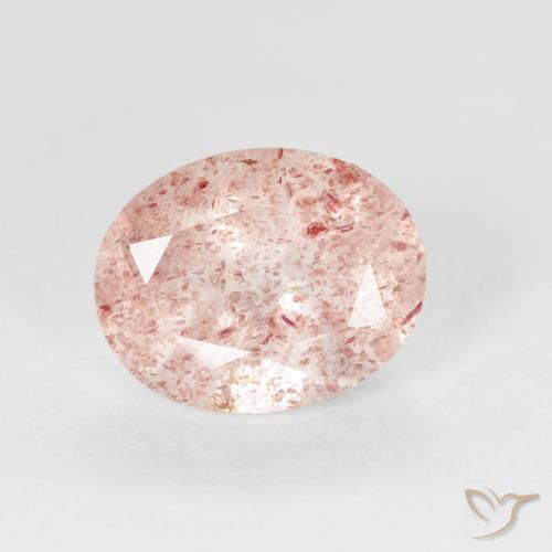 2.73ct Naturel Rose clair Quartz fraise, ovale, Transparent