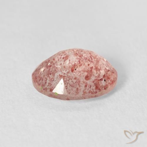 Quartz Fraise Medium Light-Pink naturelle ovale, 2.51 ct, Transparent