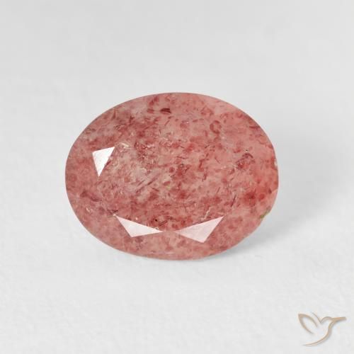 2.77ct Naturel Rose moyen Quartz fraise, ovale, Transparent