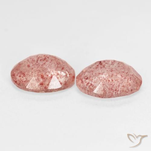 Shop natural 4.81ct Rose framboise Quartz Fraise gems, ovale, from Russie at GemSelect. In stock, global shipping!