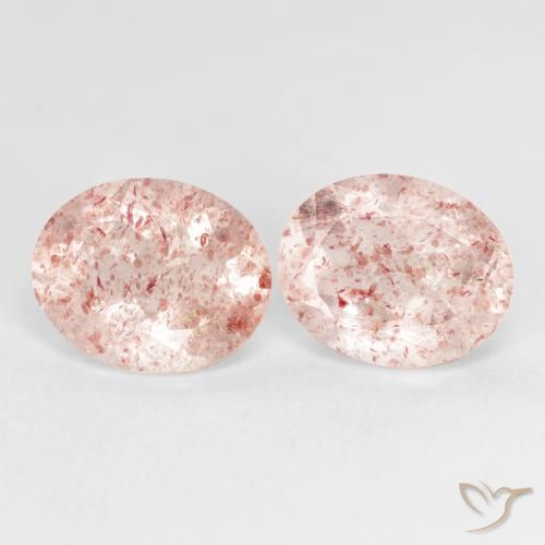 Shop natural 5.13ct Rose moyen Quartz fraise gems, ovale, from Russie at GemSelect. In stock, global shipping!
