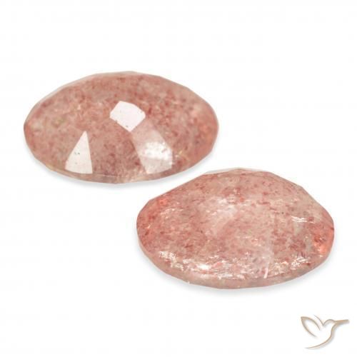 Shop natural 5.71ct Rose orangé Quartz fraise gems, ovale, from Russie at GemSelect. In stock, global shipping!