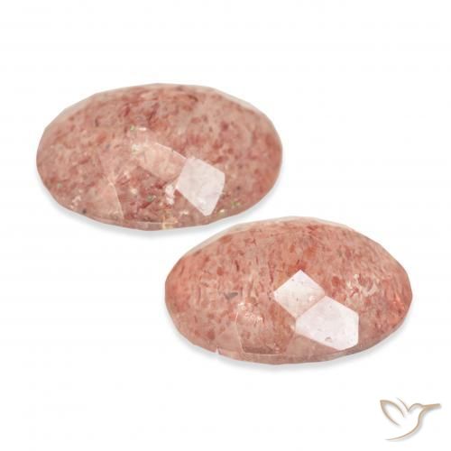 Shop natural 5.56ct Rose pamplemousse Quartz fraise gems, ovale, from Russie at GemSelect. In stock, global shipping!