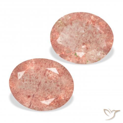 Shop natural 5.85ct Rose pamplemousse Quartz fraise gems, ovale, from Russie at GemSelect. In stock, global shipping!